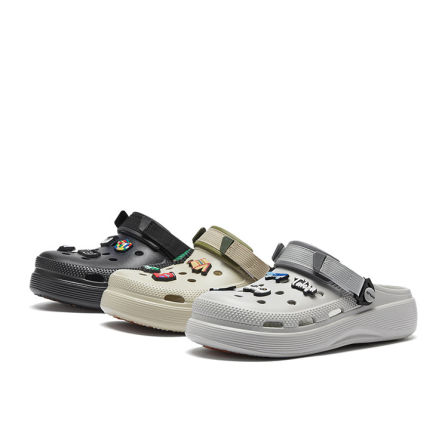 热风2026年春季新款男士时尚洞洞鞋