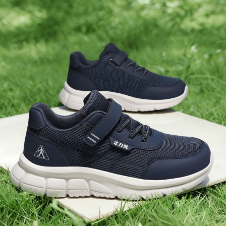 足力健老人鞋旗舰店正品中老年爸爸春季健步软底舒适休闲运动男鞋