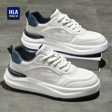 海澜之家男鞋2026新款春夏季透气休闲运动板鞋男士厚底增高小白鞋
