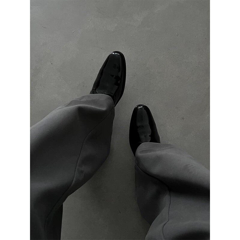 尖头皮鞋男士商务正装增高漆皮西装结婚新郎英伦风通勤伴郎德比鞋主图