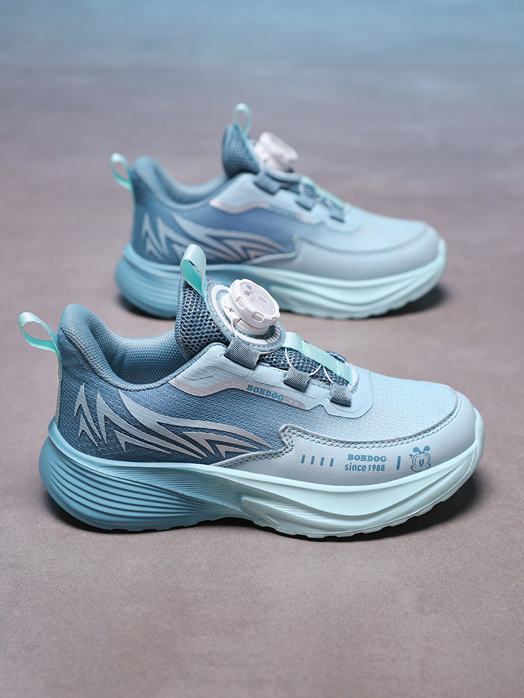 巴布豆男童运动鞋网面透气2026新款春季儿童鞋子中大童跑步鞋软底主图