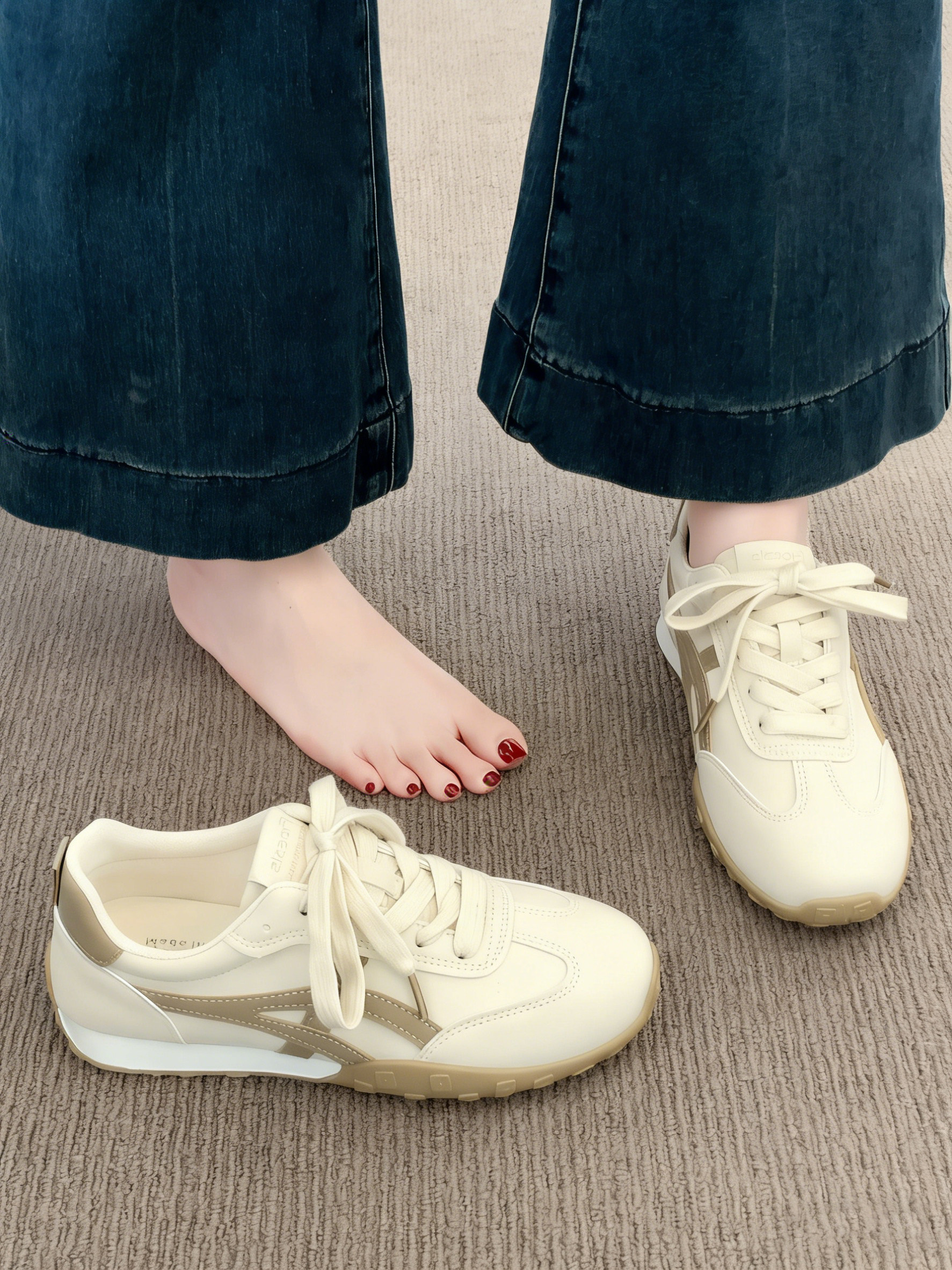 德训鞋子女2026新款爆款春季女鞋超火软底运动鞋百搭休闲板鞋女款主图