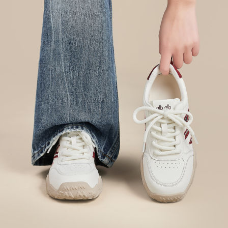 奥古狮登厚底德训鞋女2026春夏新款时尚休闲鞋百搭运动鞋阿甘鞋子