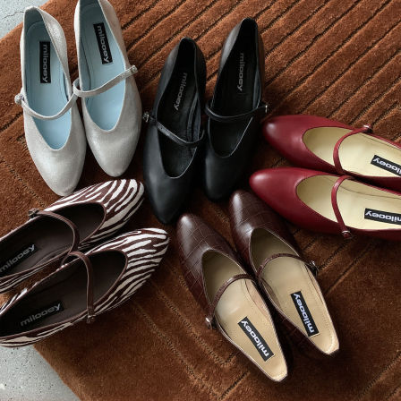 迷失麋鹿【春日茶会玛丽珍】法式小香风气质单鞋一字扣细跟单鞋女