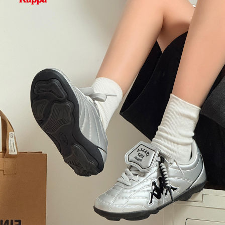 【夏之光同款】Kappa K90薄底德训鞋女2026新款复古软底休闲鞋子