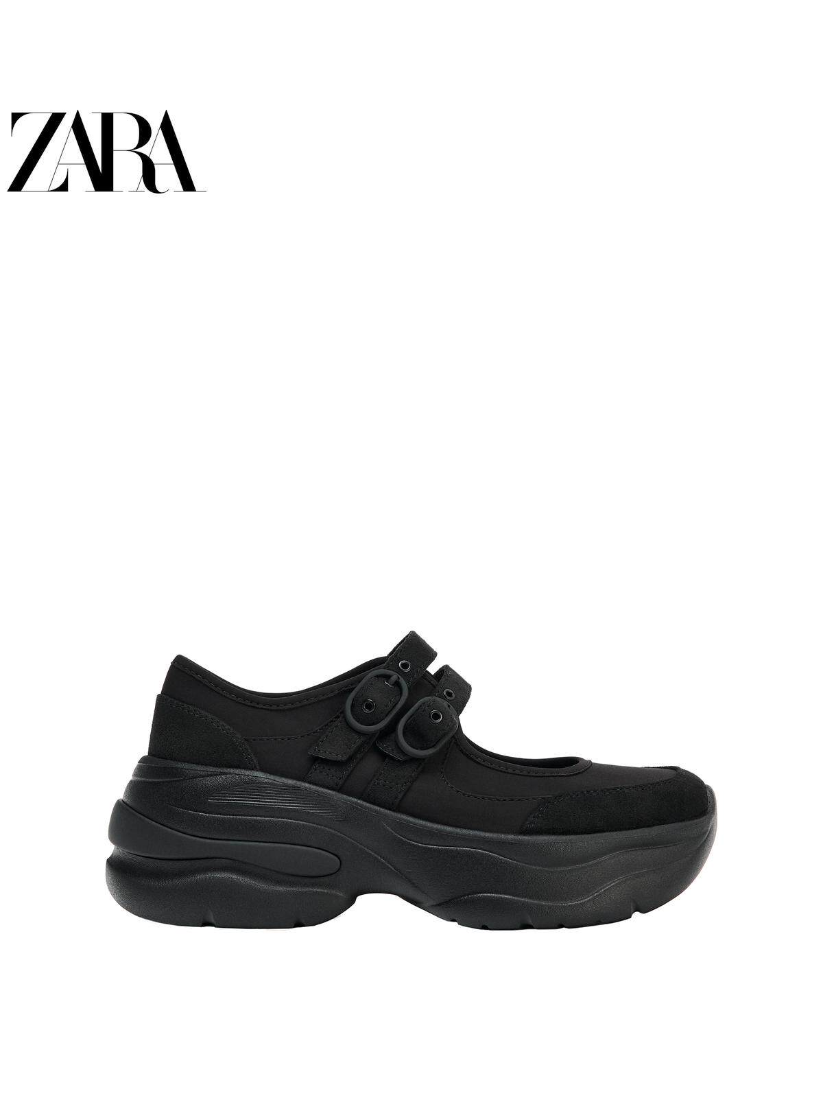 ZARA2026春夏新品 女鞋 防水台厚底搭扣运动款舞蹈鞋 5817710 800主图
