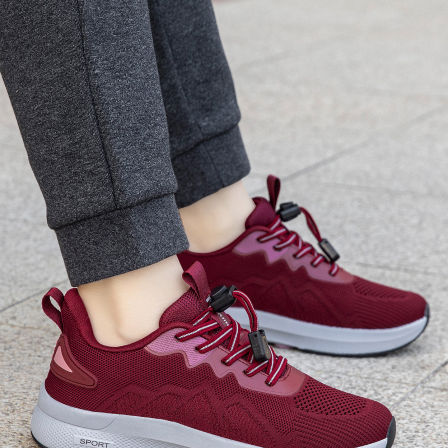 张凯丽老人鞋女2026新款春季透气妈妈鞋中老年舒适防滑软底运动鞋