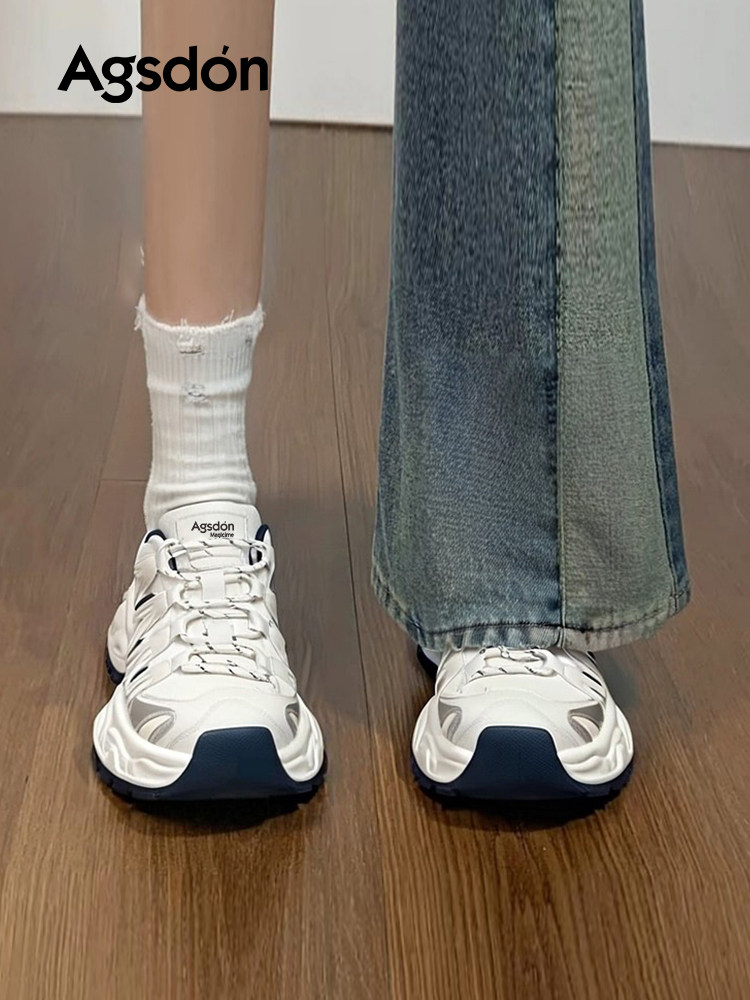 奥古狮登厚底老爹鞋女2026新款春季小个子增高女鞋百搭运动休闲鞋主图