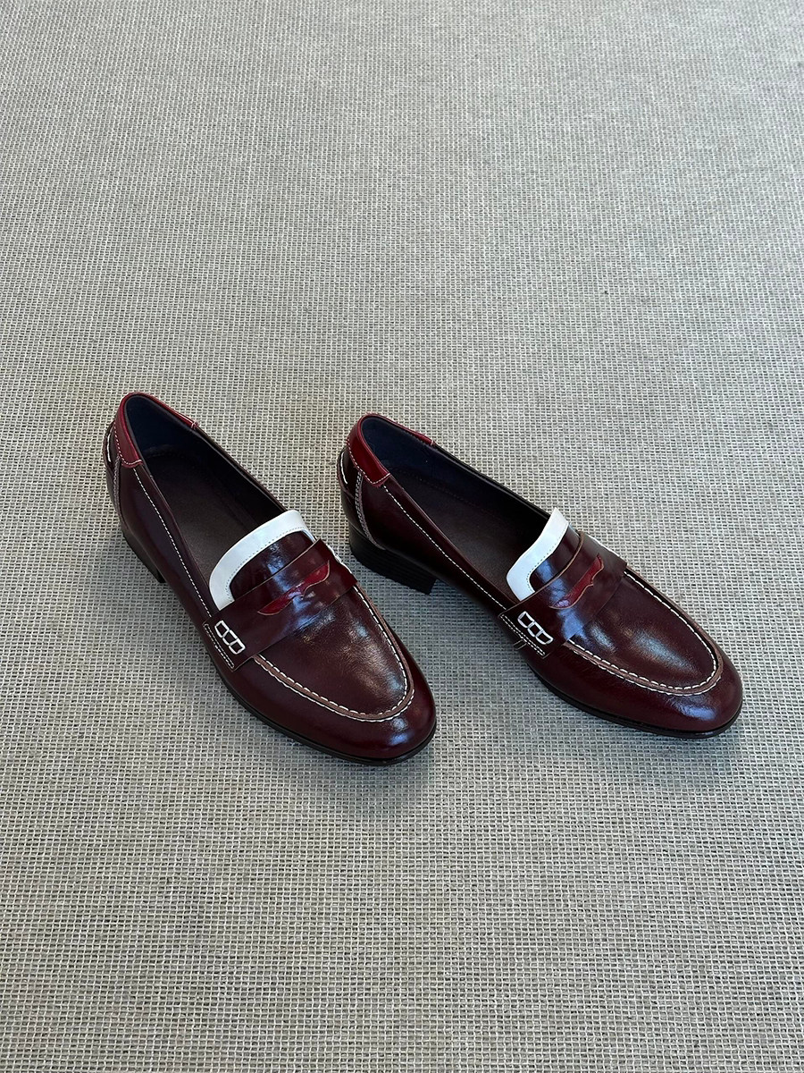 羊皮版~一脚蹬日常通勤外穿舒适软底百搭时尚老钱风女款乐福鞋子主图