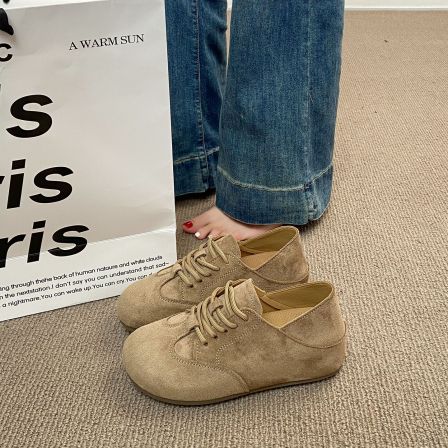 复古勃肯鞋女2026新款春季真皮内增高乐福鞋两穿软底休闲孕妇单鞋