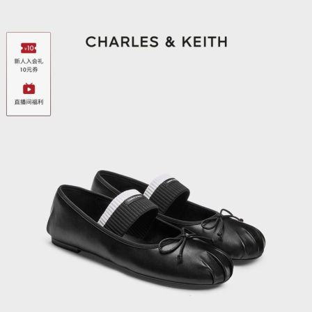 CHARLES&KEITH26春新款CK1-70920211平底蝴蝶结玛丽珍鞋芭蕾舞鞋