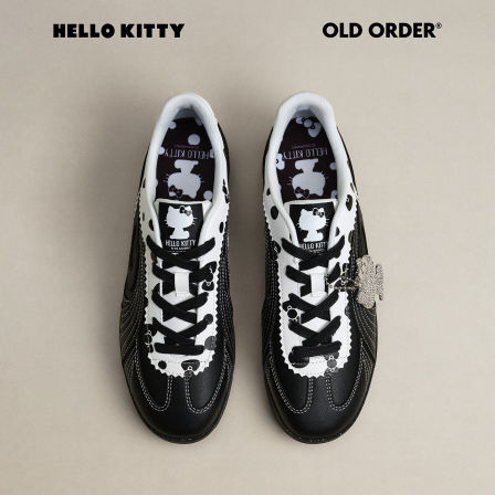 OLDORDER-涡轮Lite-凯蒂波点黑Kitty black Dot休闲百搭德训鞋女