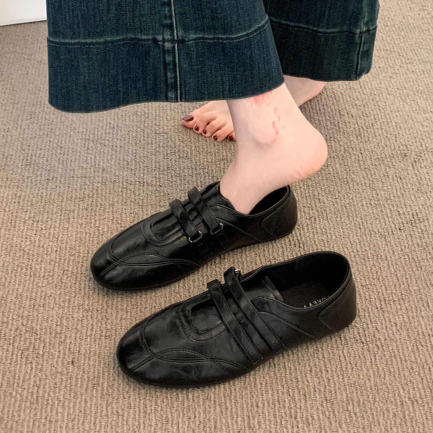 法式气质百搭乐福鞋女2026新款春季女鞋子黑色jk单鞋配裙子小皮鞋主图