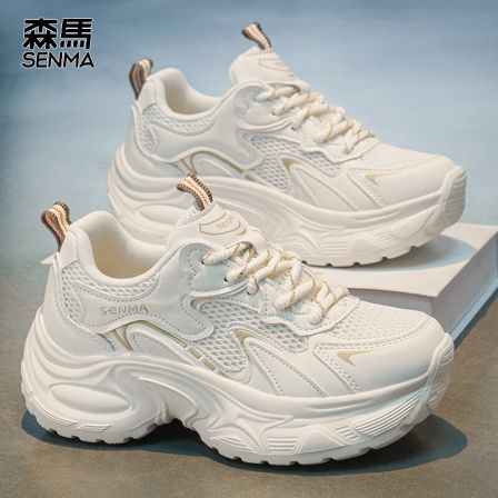 森马女鞋2026新款春季休闲运动鞋配阔腿裤厚底增高显脚小老爹鞋子