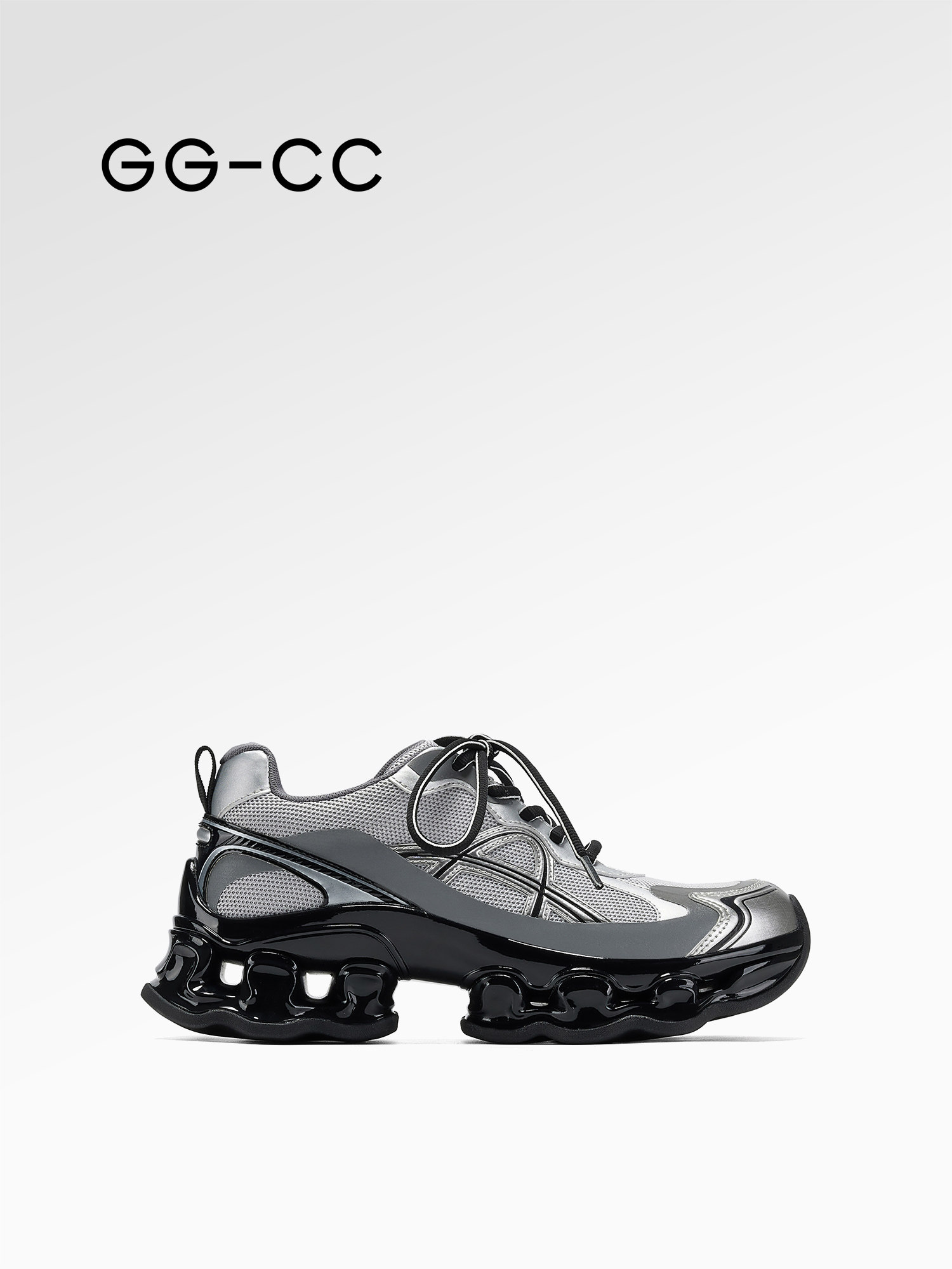 GGCC潮流厚底增高老爹鞋女2026春季新款徒步轻户外休闲运动鞋子女主图