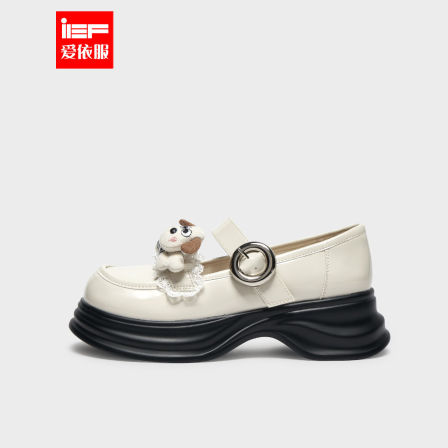 IEF/爱依服单鞋2026春季新款法式甜美学院风通勤百搭厚底玛丽珍鞋