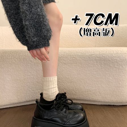 厚底增高乐福鞋女款2026新款春季百搭复古英伦风小皮鞋玛丽珍单鞋