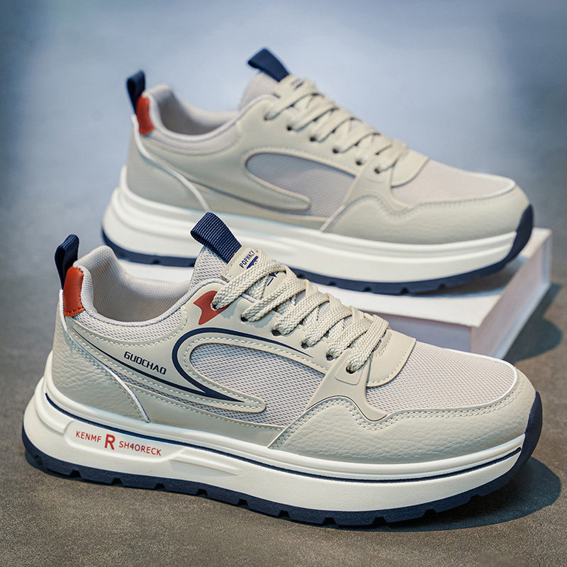 欧洲站男鞋2026春季新款潮牌高级感运动跑步休闲透气增高老爹潮鞋主图