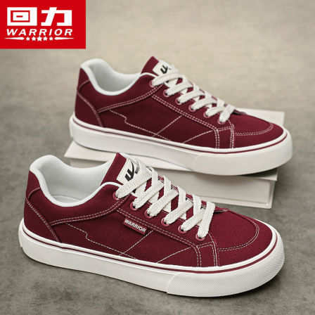 回力红色帆布鞋男鞋2026新款透气运动板鞋上海软底轻便情侣休闲鞋