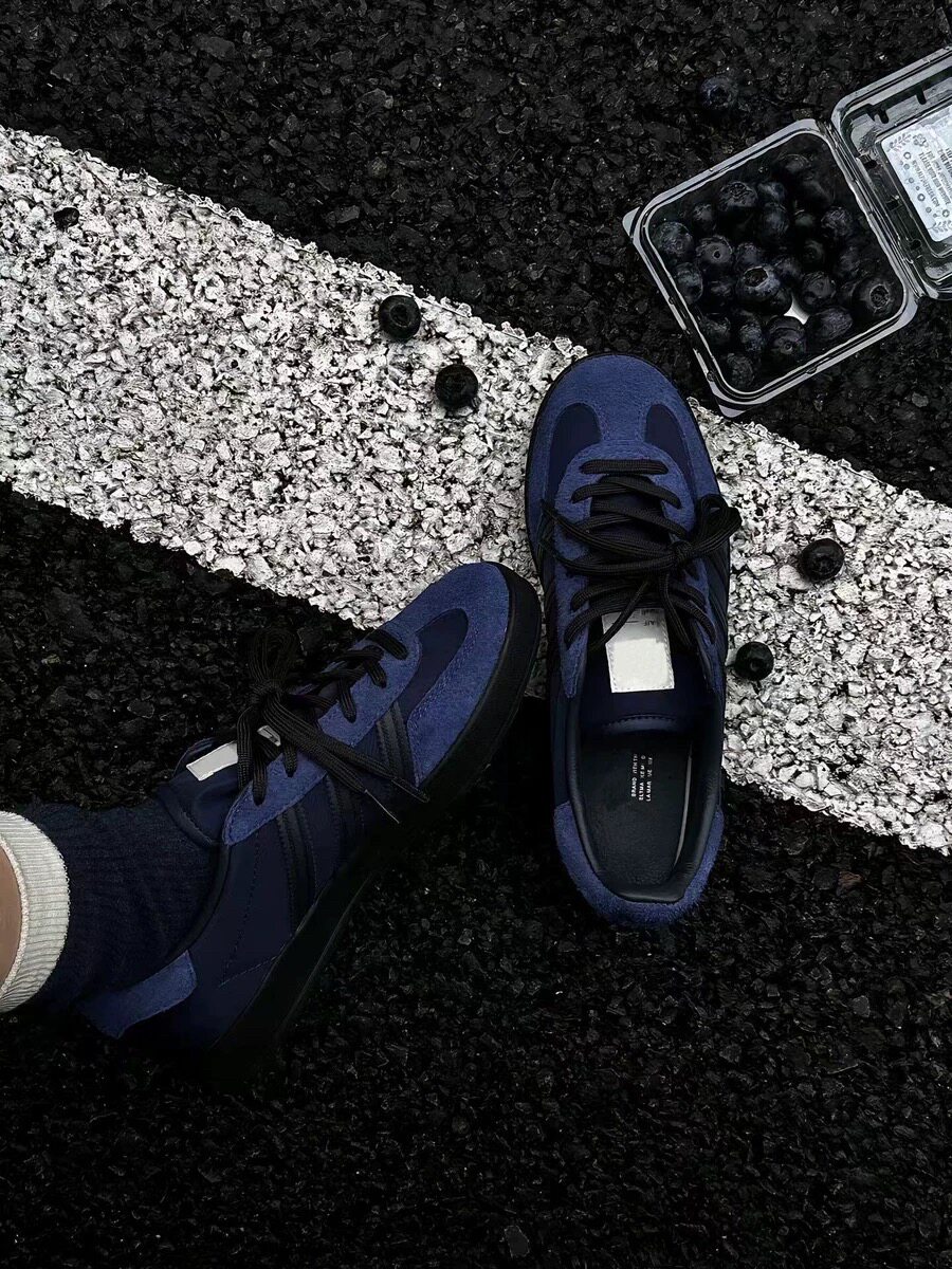 美式经典海军蓝德训鞋男款情侣春季新款时尚厚底增高运动休闲板鞋主图