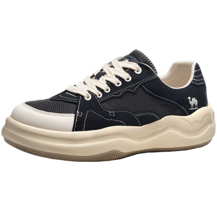 骆驼男鞋2026春季新款厚底复古帆布鞋男款潮流百搭休闲鞋男士板鞋