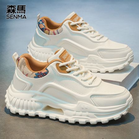 森马男鞋2026新款春季潮牌高级感男生厚底增高老爹鞋青少年运动鞋