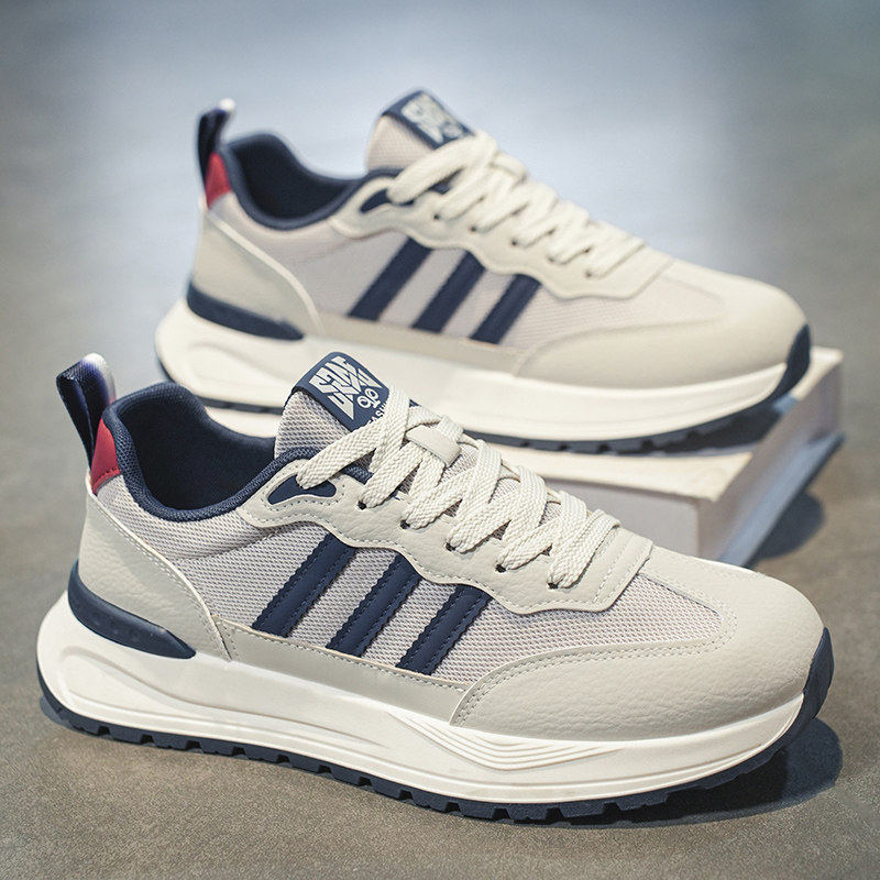 阿甘男鞋2026新款春季防滑防臭网面透气增高软底休闲跑步运动潮鞋主图