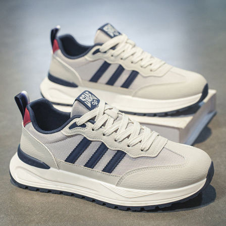 阿甘男鞋2026新款春季防滑防臭网面透气增高软底休闲跑步运动潮鞋