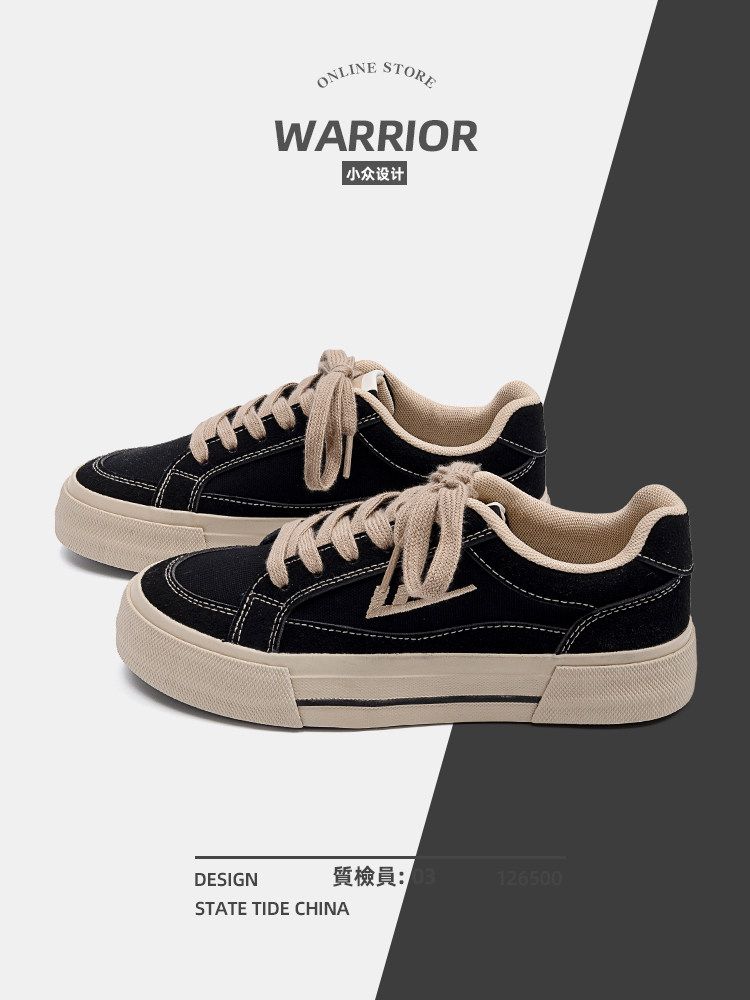 回力男鞋帆布鞋男款2026年春季新款百搭黑色复古情侣运动休闲板鞋主图