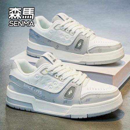 森马时尚超火男鞋春季百搭高级感厚底增高板鞋休闲防滑耐磨运动鞋