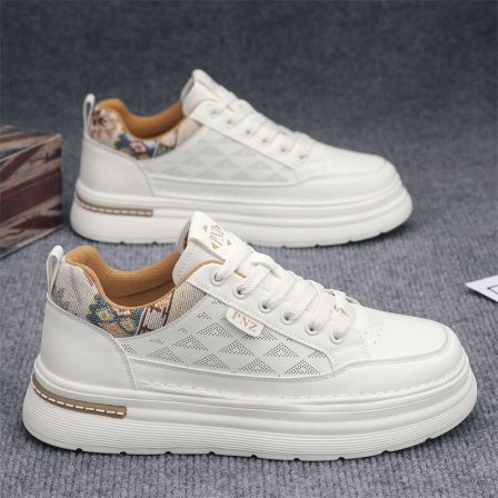 男鞋2026新款春季青少年内增高软底休闲板鞋百搭厚底运动小白潮鞋