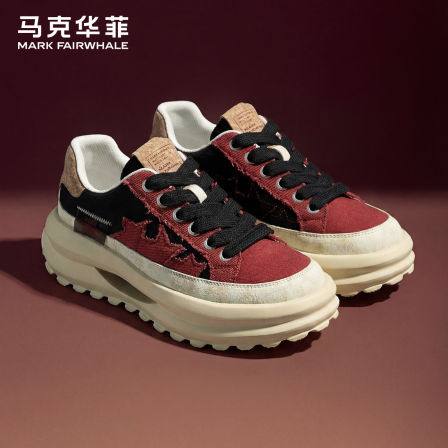 马克华菲男鞋2026新款潮流男士休闲鞋高级美式增高鞋软底板鞋男款