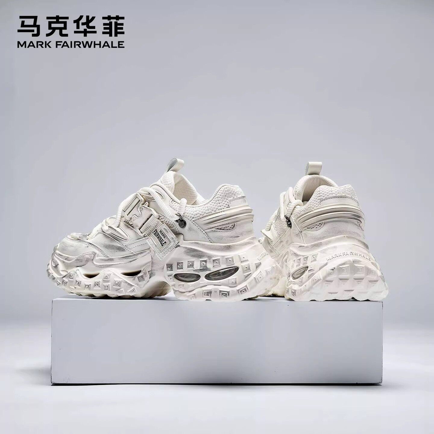 马克华菲老爹鞋男2026新款增高运动鞋男款轮胎鞋休闲厚底鞋子男鞋主图