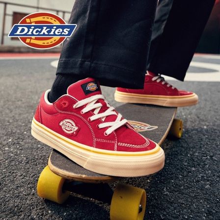 Dickies男鞋2026春季新款情侣款帆布鞋透气滑板鞋男士休闲鞋子女