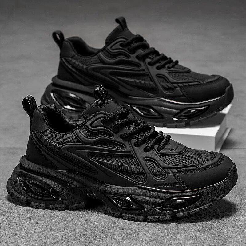 黑武士男鞋2026新款春季气垫减震跑步运动鞋增高软底休闲老爹潮鞋主图