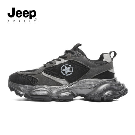jeepspirit吉普男鞋增高老爹鞋男2026春季男款潮流男士休闲运动鞋