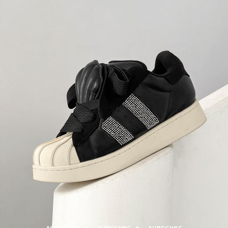 AUBGCHKC联名款贝壳头面包鞋男女厚底增高6CM板鞋运动休闲德训鞋