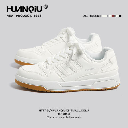 环球小白鞋男款2026新款春季美式校园风运动鞋少年感复古休闲鞋子