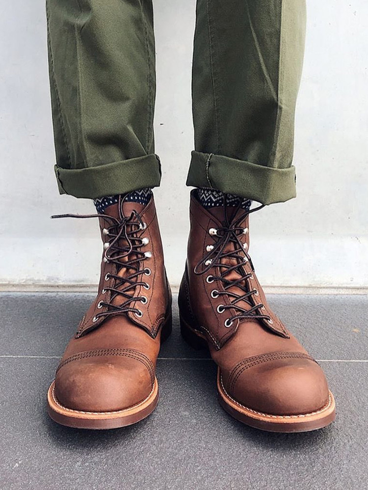 Red Wing红翼男鞋8111工装靴6寸铁道工D头油鞣皮牛皮马丁靴保税仓主图