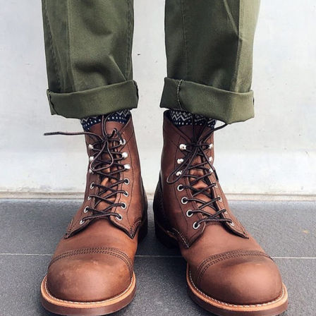 Red Wing红翼男鞋8111工装靴6寸铁道工D头油鞣皮牛皮马丁靴保税仓