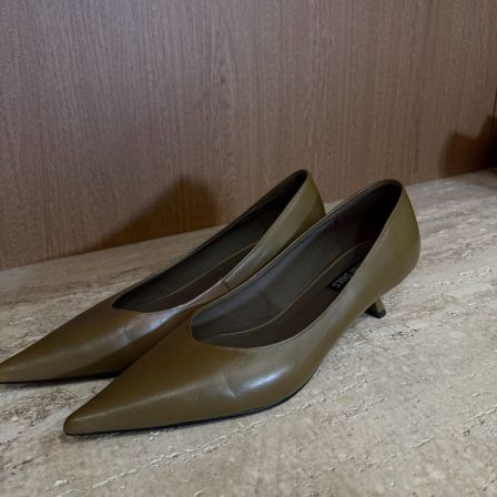 TANTAN 春季气质极简细跟百搭时尚尖头鞋5208