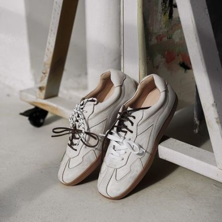 COVONTY「original」创意设计 德训鞋女小脏鞋系带休闲阿甘鸳鸯鞋