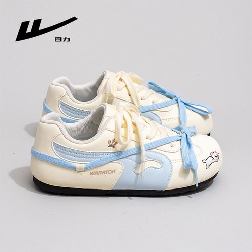 回力小白鞋女2026春季新款多巴胺轻便软底德训鞋猫咪卡通休闲板鞋主图