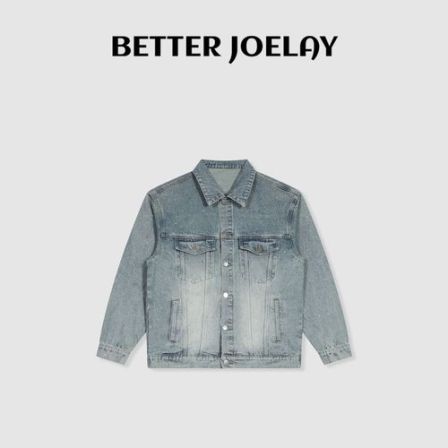 BETTER JOELAY -【奶盐朋克】高端女牛仔外套时尚百搭休闲ZZ2132