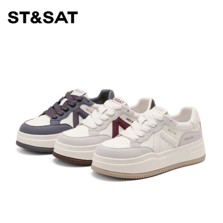 星期六休闲鞋2026春季新款时尚流行小白鞋舒适百搭板鞋女