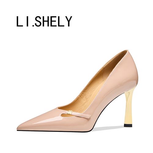 【A26号】春季尖头细跟高跟鞋肉丝法式细高跟裸色浅口气质单鞋女鞋主图