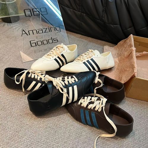 广州欧货【中古世纪】早春圆头3cm系带洋气德训松糕鞋5888-1主图