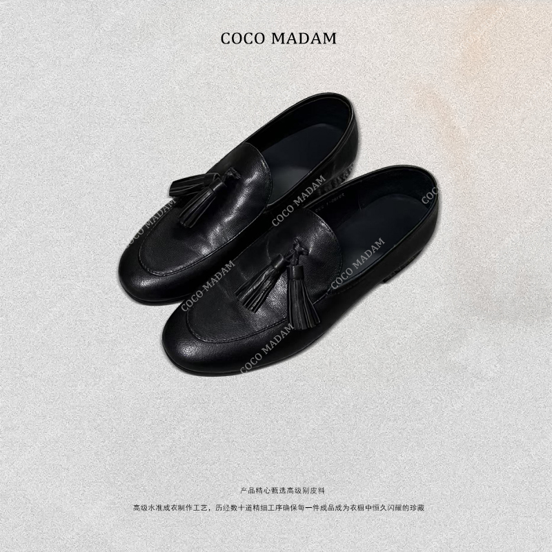 NIUNIU ·T-1856 时尚流苏套筒乐福鞋低帮经典女款皮鞋主图