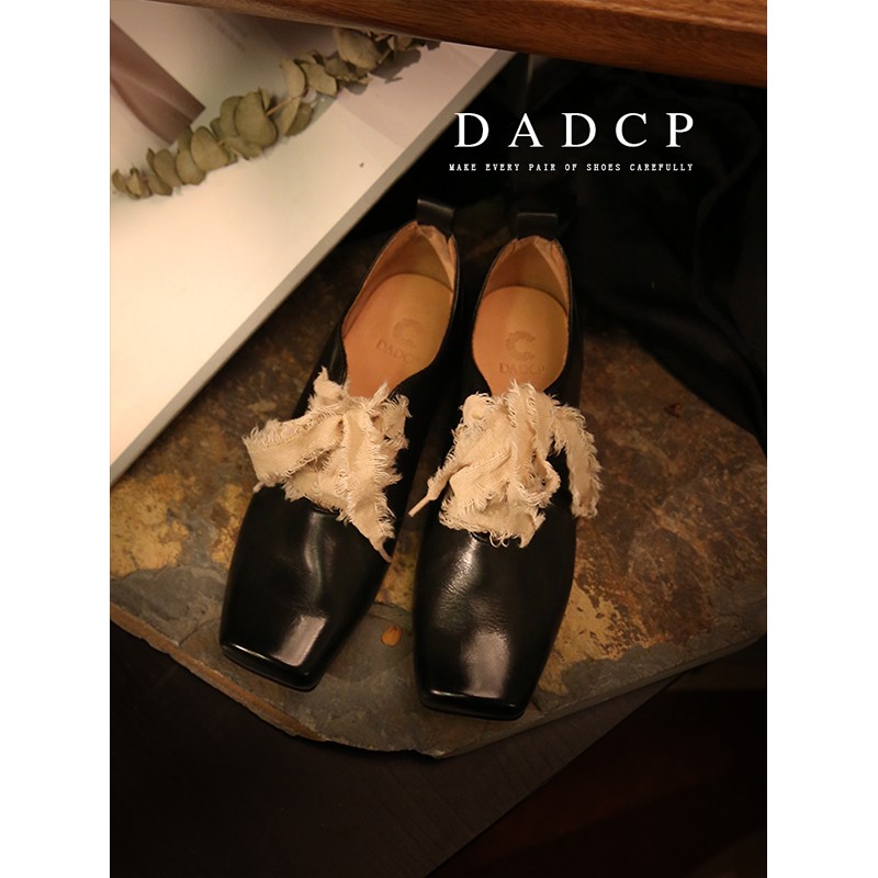 【婶儿专属】方头系带芭蕾舞鞋2025春款绑带玛丽珍鞋真皮单鞋主图