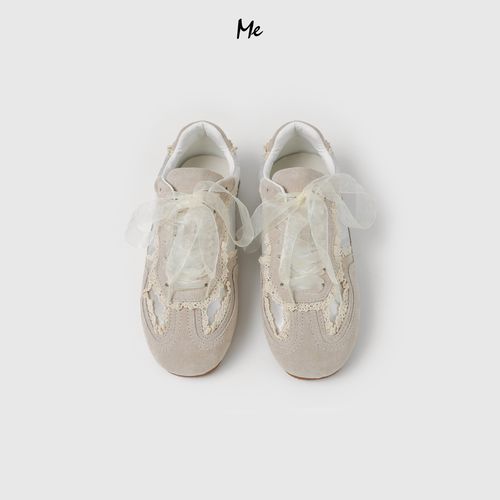 ME【芭莎德训鞋】重磅牛反绒真皮拼接刺绣百搭时尚休闲鞋子MEHS0422主图